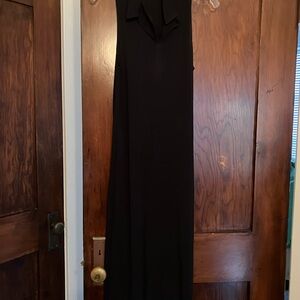 DKNY Elegant Navy Midi Dress